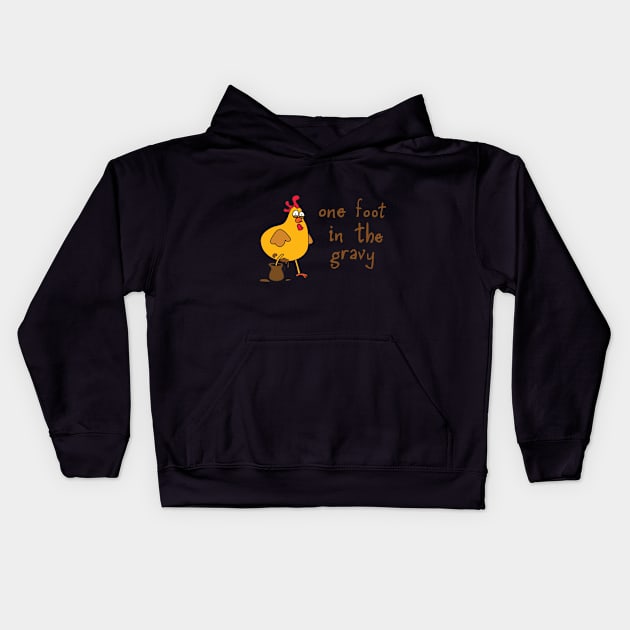 Chicken Gravy Kids Hoodie by serialmonkeykiller